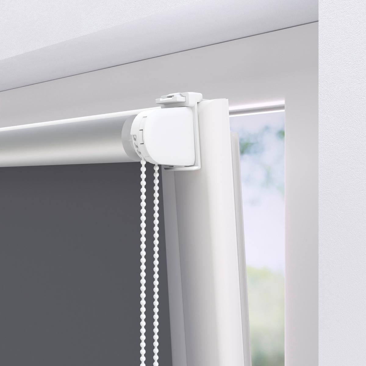 Rollo Thermo 80x150 cm mit Kettenzug - Grau, Basics, Kunststoff (80/150cm)