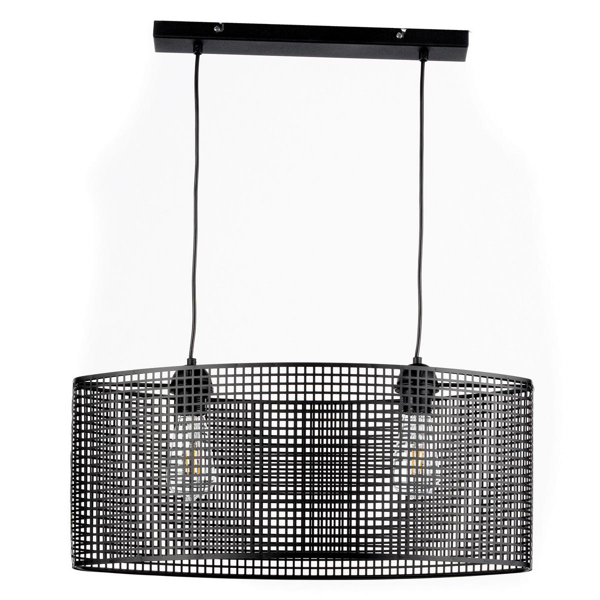 Hängeleuchte 4970/S - Schwarz, Design, Metall (60/27/90cm)