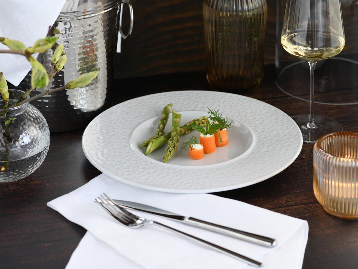 Gourmetteller Porzellan, weiß - Weiß, Basics, Keramik (30/2,5cm) - Creatable