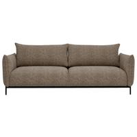 Bueno Hellbraun B: 223 Cm - Hellbraun/Schwarz, Design, Textil (223/96/95cm) - Livetastic