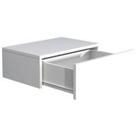 Nachtkästchen USAl M B: 45 cm Weiß - Weiß, MODERN, Holzwerkstoff (45/15/30cm) - MID.YOU