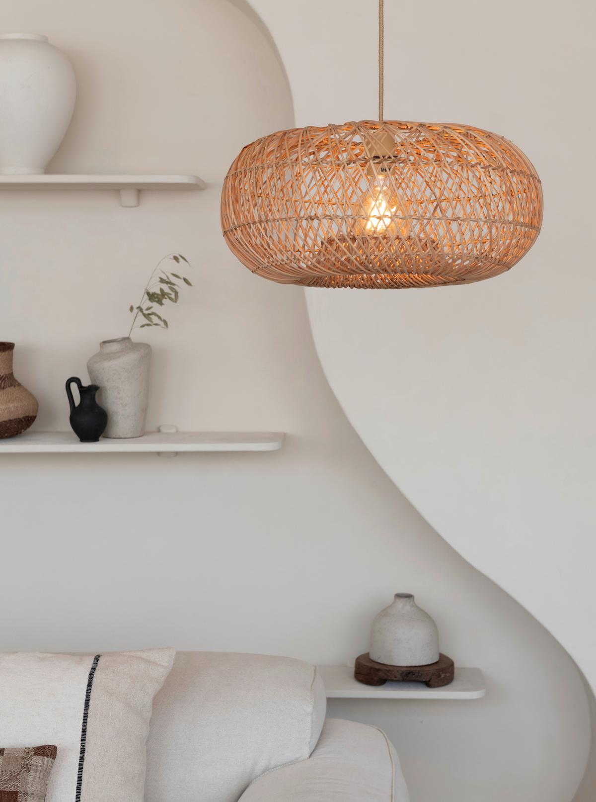 Hängeleuchte Arizona - Naturfarben, Basics, Holz (50/23cm) - Good & Mojo