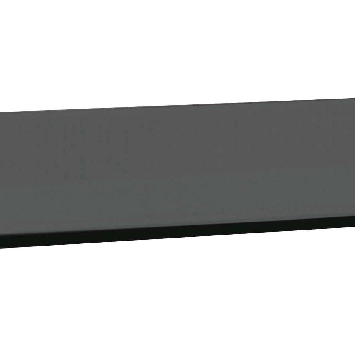 TV-Aufsatz Hagen Glas Schwarz BxHxT 55x11x25 cm Max. 30 Kg - Schwarz, MODERN, Glas (55/11/25cm)