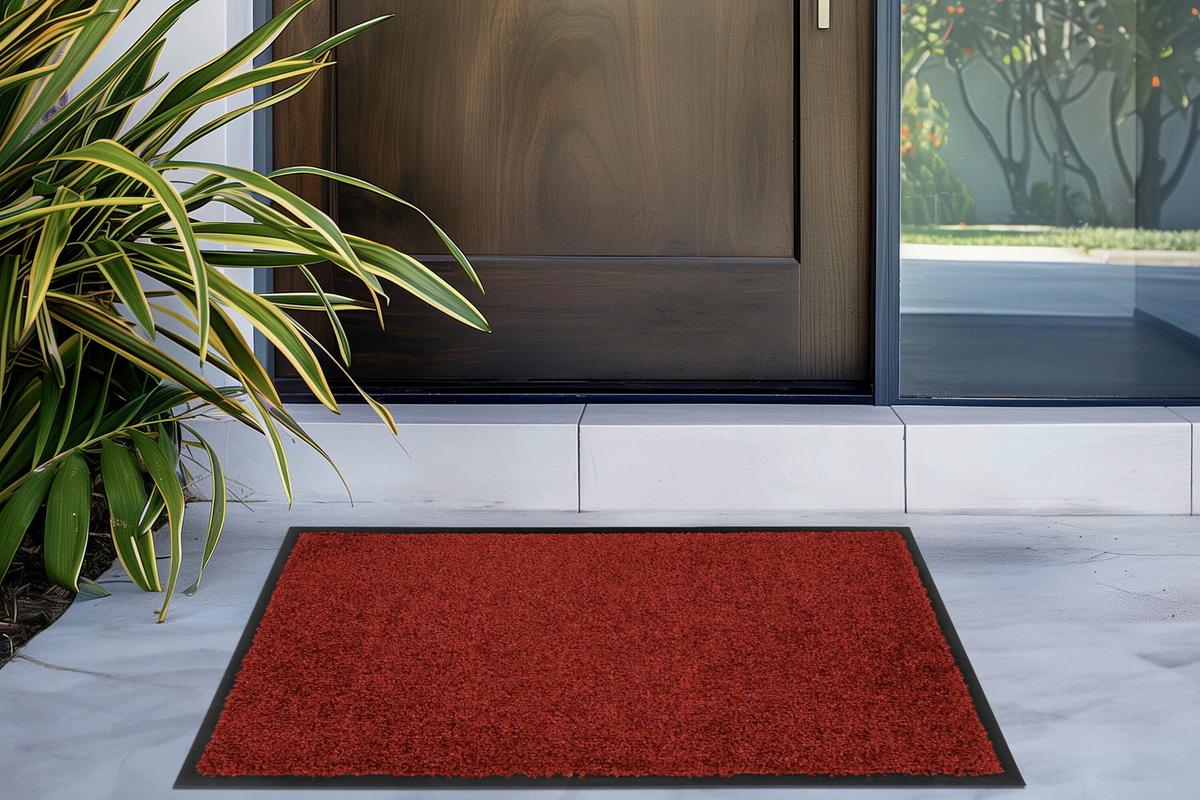 Fußmatte Rot, Bxl: Ca. 80x120 Cm - Rot, Basics, Textil (80/120cm) - Kayoom