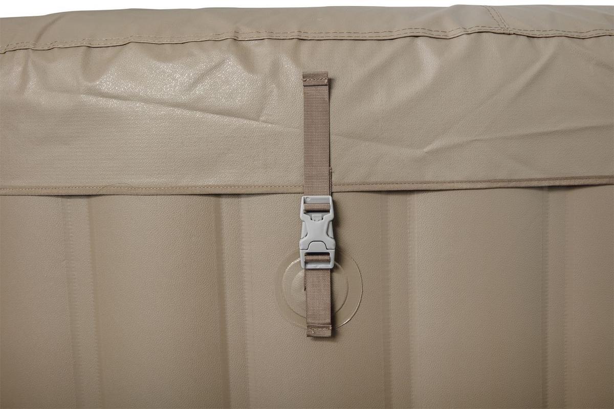 Whirlpool Aufblasbar Palm Springs Ø196 X H 71 cm - Hellbraun/Weiß, KONVENTIONELL, Kunststoff (196/71cm) - Bestway