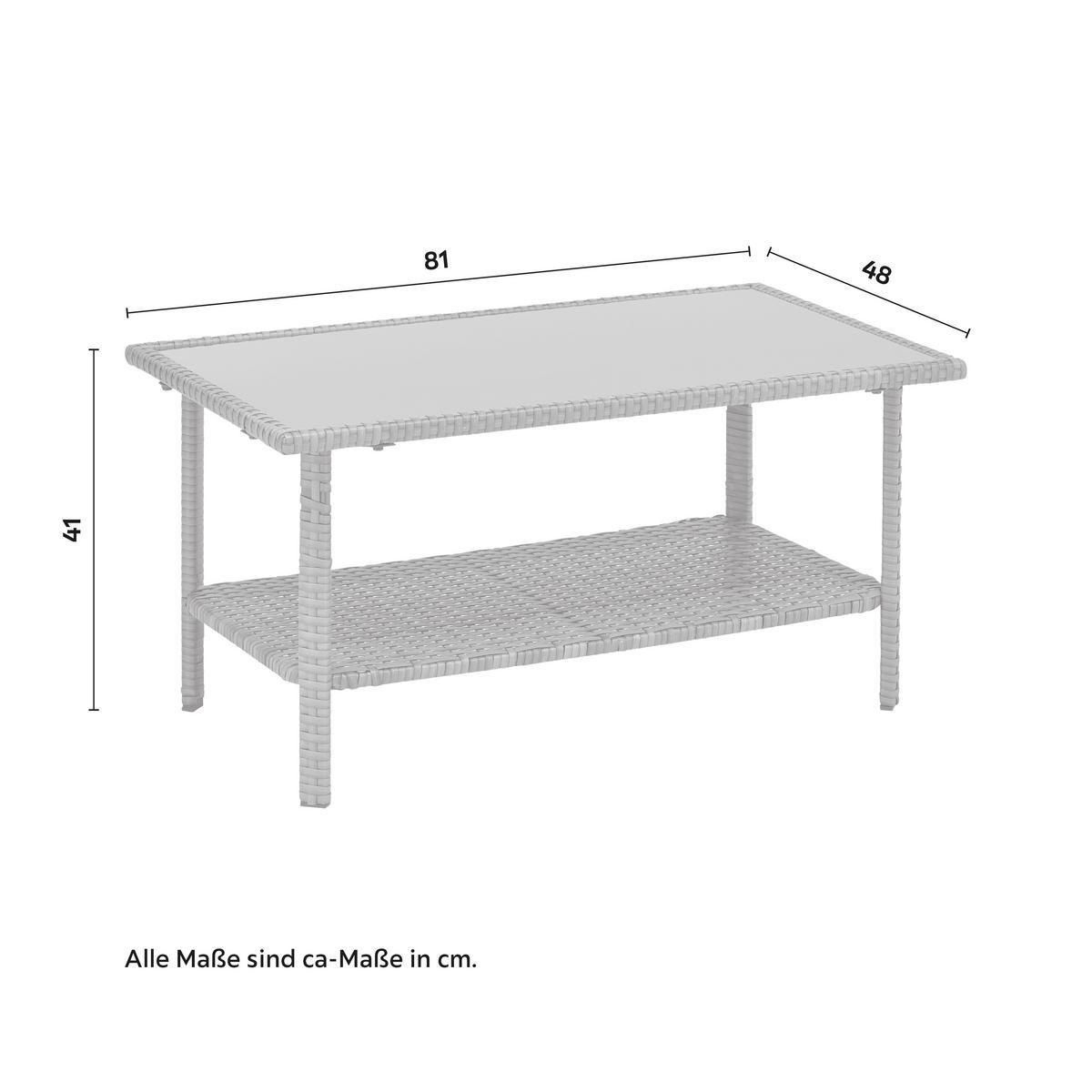 TERASOVÁ SEDACÍ SOUPRAVA PADUA - šedá/černá, Moderní, kov/textil - Mömax