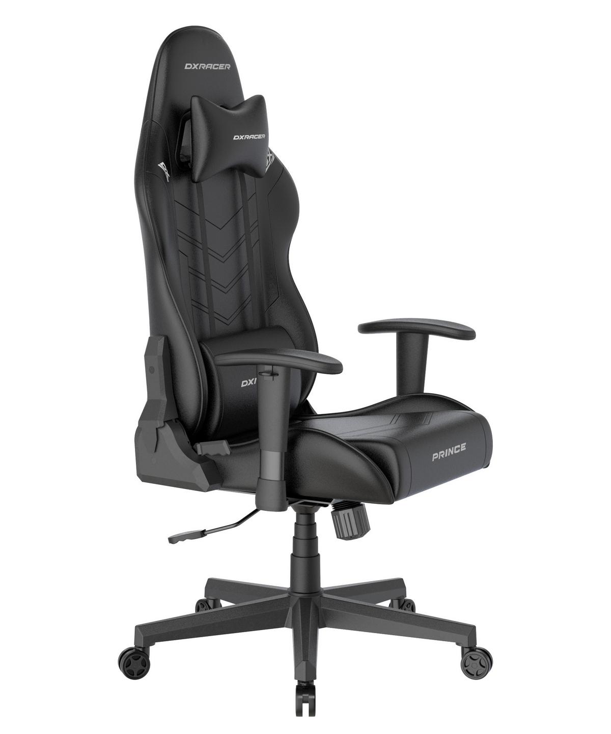 Gamingstuhl Prince Schwarz B: 70cm - Schwarz, KONVENTIONELL, Kunststoff/Textil (70/132/70cm) - Dxracer