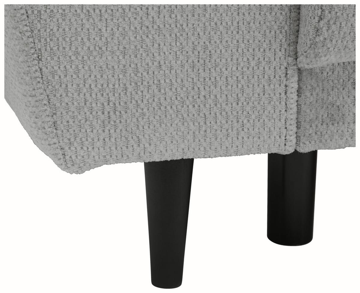Schlafsofa Siena - Schwarz/Grau, KONVENTIONELL, Textil (245/85/92cm) - Livetastic