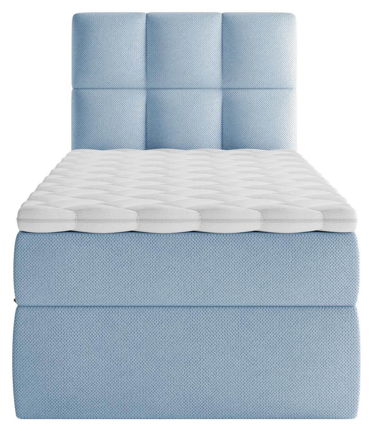 Boxbett Polly - Blau/Schwarz, MODERN, Holz/Holzwerkstoff (90/200cm) - MID.YOU