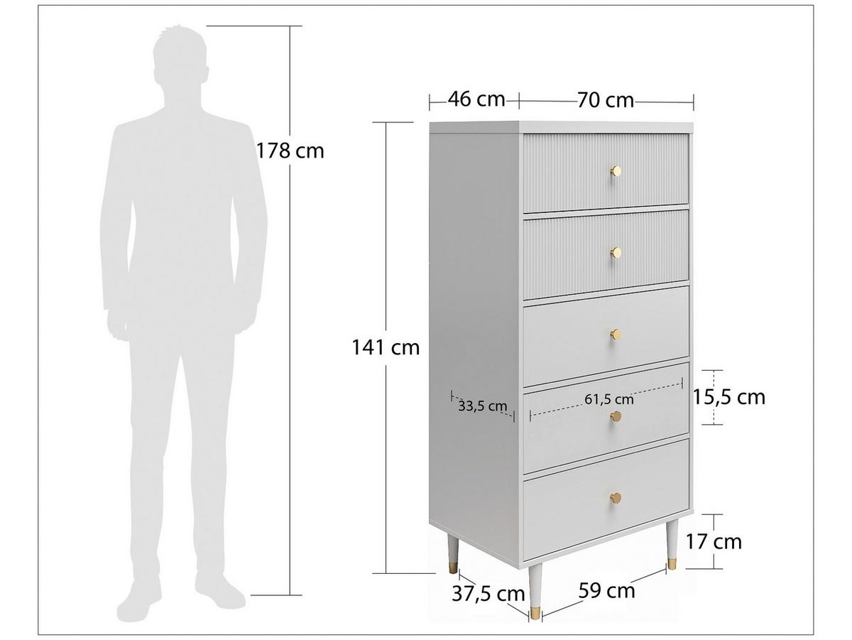 Couchtisch Elizabeth mit Ablagefach Grau - Grau, Design, Holzwerkstoff (70/141/46cm) - MID.YOU