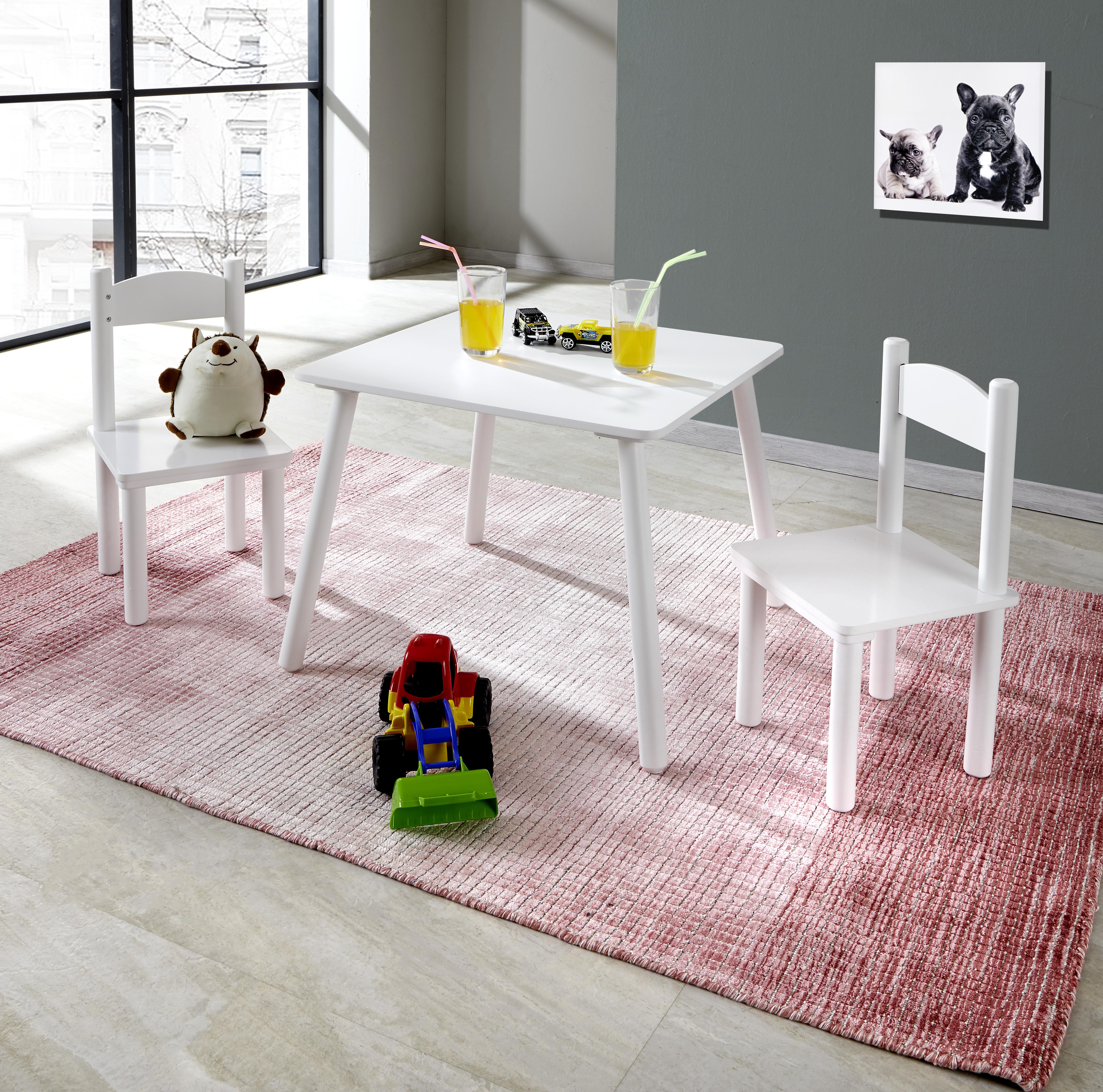 Kindersitzgruppe Bambini Weiß 3--Teilig. - Weiß, MODERN, Holz/Holzwerkstoff - P & B