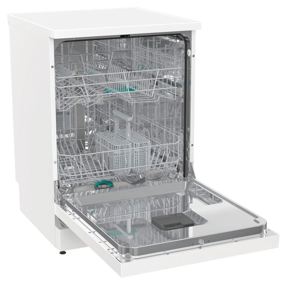 Geschirrspüler Gs642e90w B: 59,9 Cm Freistehend Weiß - Weiß, Basics, Kunststoff/Metall (59,9/84,5/59,7cm) - Gorenje