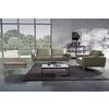 3-Sitzer-Sofa Spring Schwarz Chrom B: 207 cm - Chromfarben/Grau, Design, Leder (207/85/92cm) - Livetastic