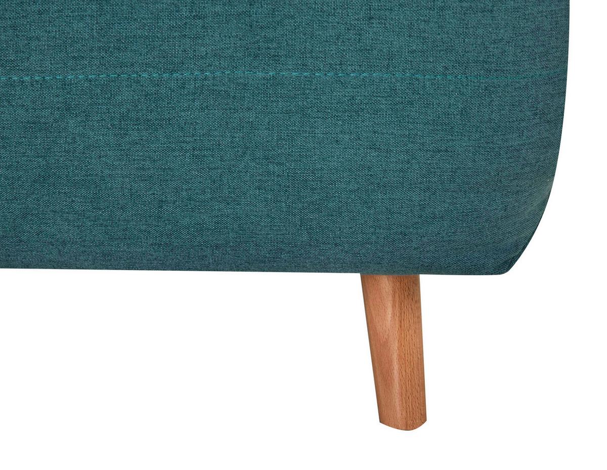 Fekvőfotel Simon - kék/szürke, Modern, textil (77/84/91cm) - Ondega