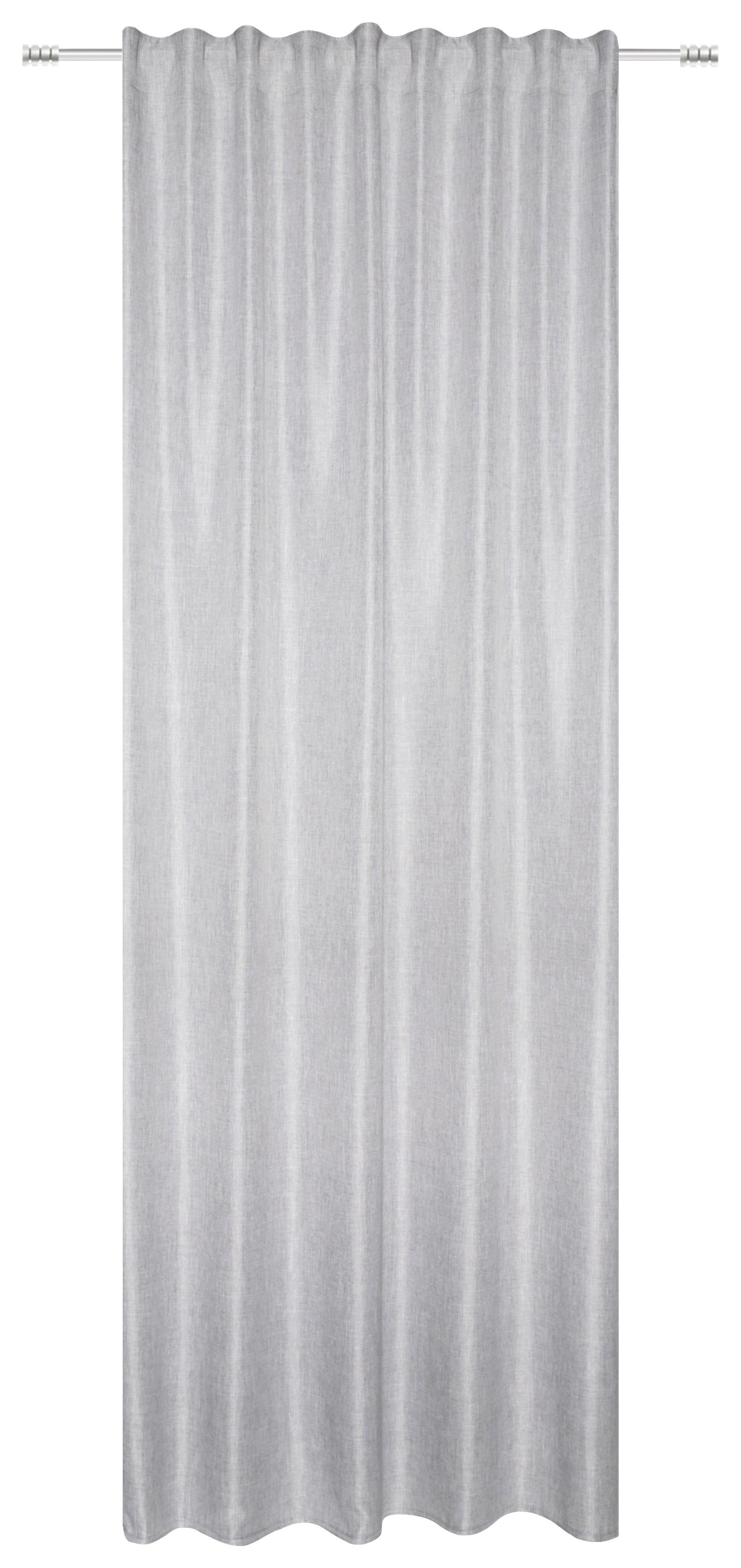 Vorhang Mit Schlaufen Und Band Natascha 135x245 Cm Grau