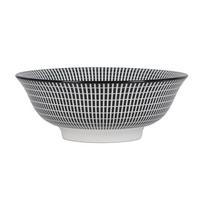 Hlboký tanier SHIVA - čierna/biela, Lifestyle, keramika (21/7,8cm) - Mömax