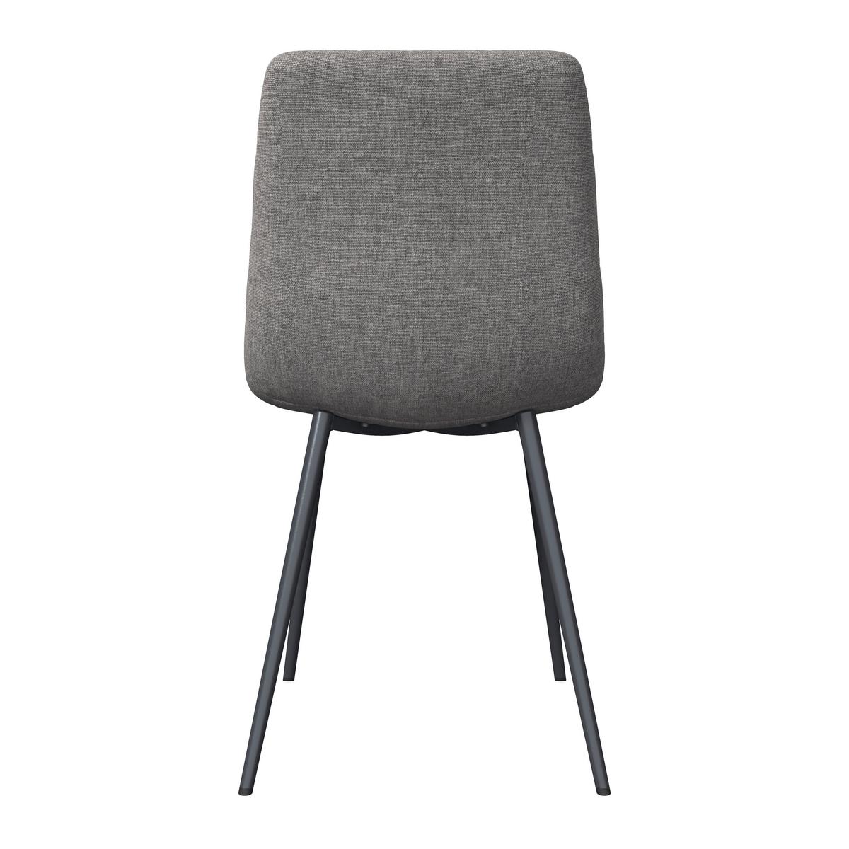 STOLIČKA RIA - čierna/sivá, Modern, kov/textil (44/87/54cm) - Bessagi Home