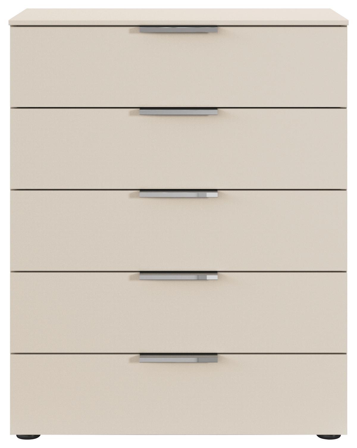 Kommode Flipp Champagner B: 80 Cm - Champagner/Schwarz, MODERN, Holzwerkstoff (80/100/42cm) - Rauch Möbel
