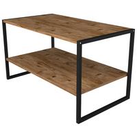 Couchtisch Insasi Honigeiche Dekor Schwarz - Honigeiche/Schwarz, Design, Holzwerkstoff/Metall (90/50/50cm) - MID.YOU