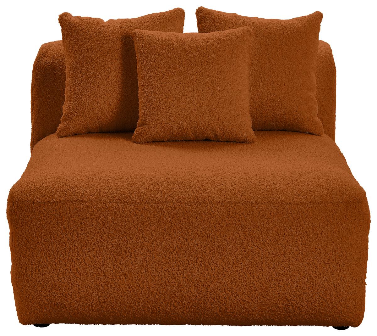 Modul Sofa Bloom 2er Sofa B: 100 Cm Rostfarben - Rostfarben, Trend, Textil (100/70/122cm) - Livetastic