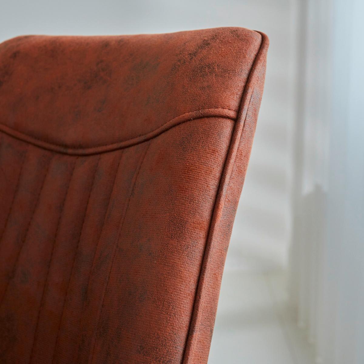 Stuhl-set Samuel Cognac, B: 53 Cm - Cognac/Schwarz, MODERN, Textil/Metall (53/87/63,5cm) - MID.YOU