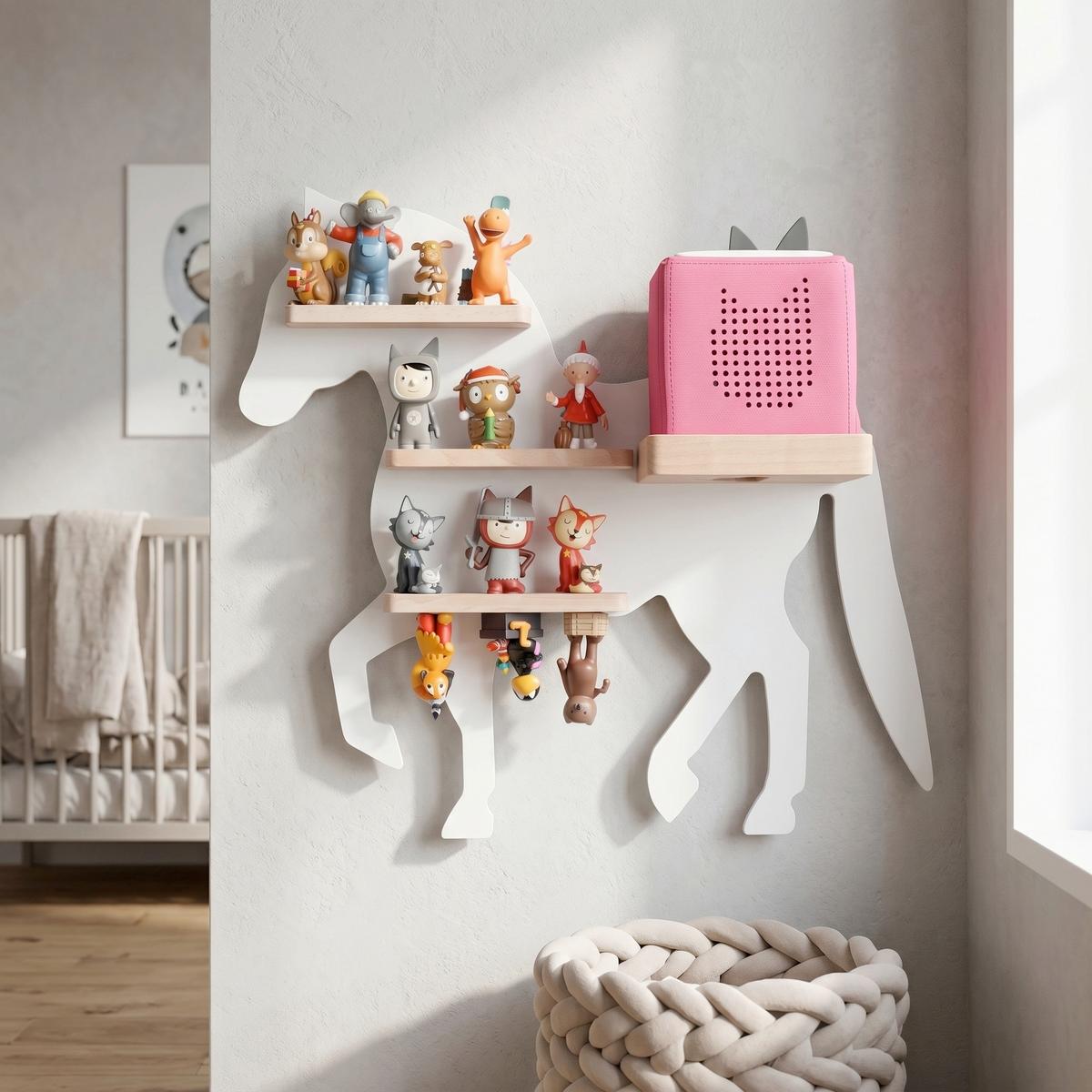 Kinderregal Boarti Weiß B: 46 cm - Weiß, MODERN, Holzwerkstoff (46/43/19cm) - Livetastic