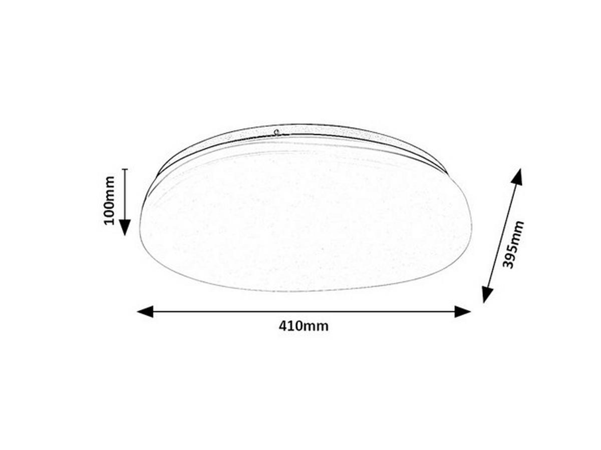Led Mennyezeti Lámpa Caliope - aranyszínű, Basics, műanyag (4cm) - Rabalux