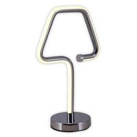 LED-Tischlampe Chromfarben mit Kippschalter - Chromfarben, Design, Kunststoff/Metall (18/30cm) - Näve