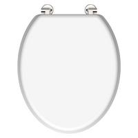 WC sedátko bílé 84000 - bílá, Konvenční, kompozitní dřevo (38,0/44,0cm)