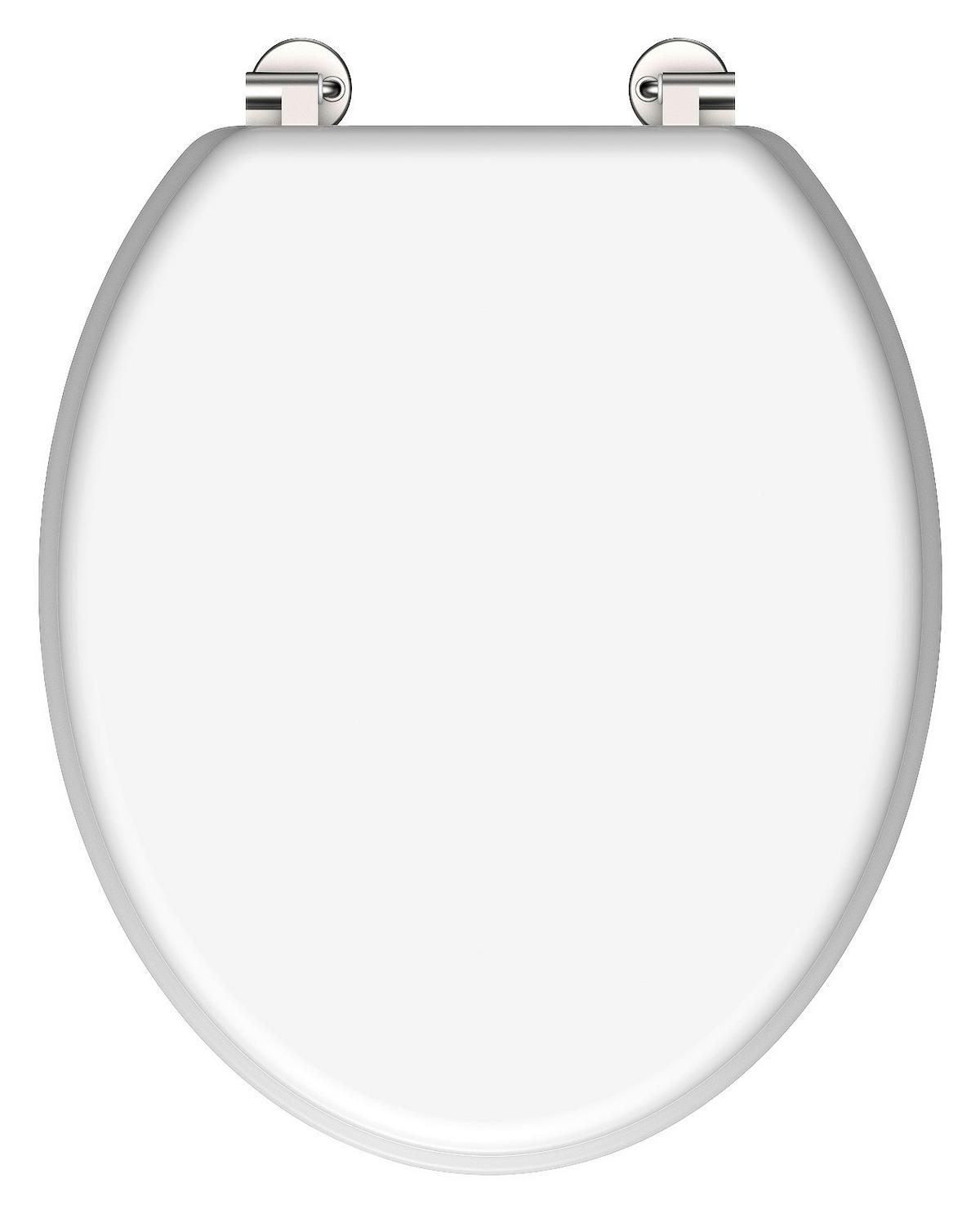 WC sedátko bílé 84000 - bílá, Konvenční, kompozitní dřevo (38,0/44,0cm)