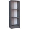 Regál Dilos š: 38 cm, antracitový - antracitová, Modern, kompozitné drevo (38/114/30cm) - MID.YOU