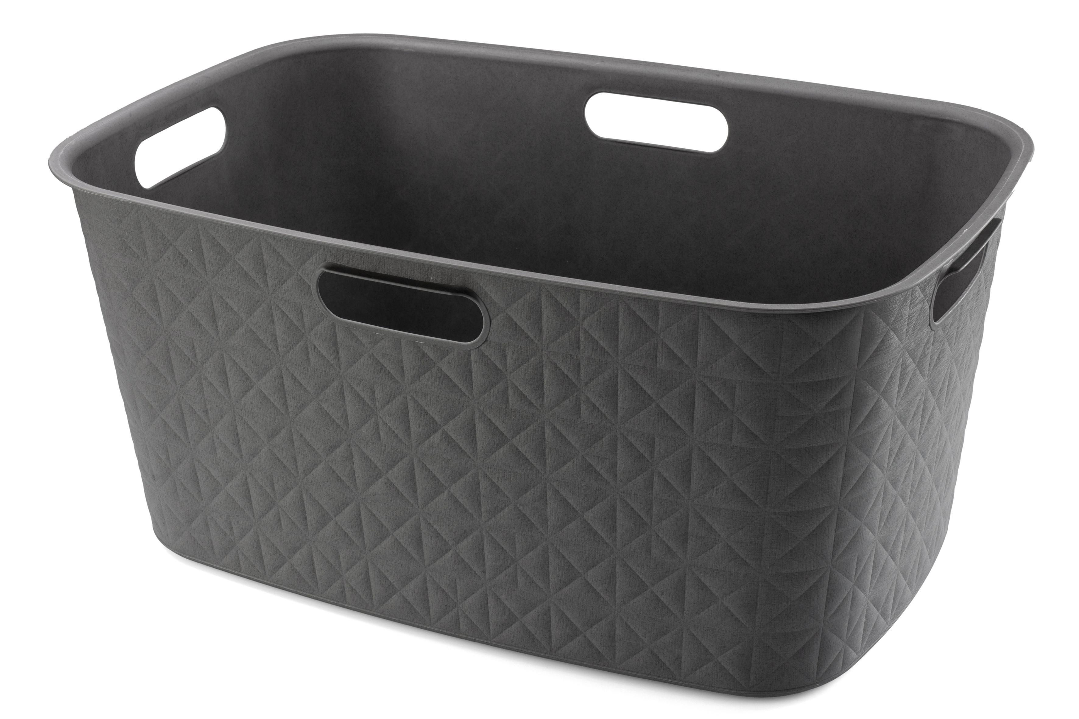 Kôš na bielizeň 46 L - tmavosivá, Basics, plast (39,7/27,4/59,4cm) - Curver