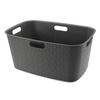 koš na prádlo 46 L - tmavě šedá, Basics, plast (39,7/27,4/59,4cm) - Curver