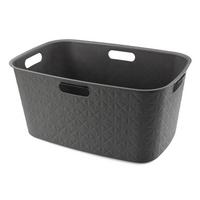koš na prádlo 46 L - tmavě šedá, Basics, plast (39,7/27,4/59,4cm) - Curver