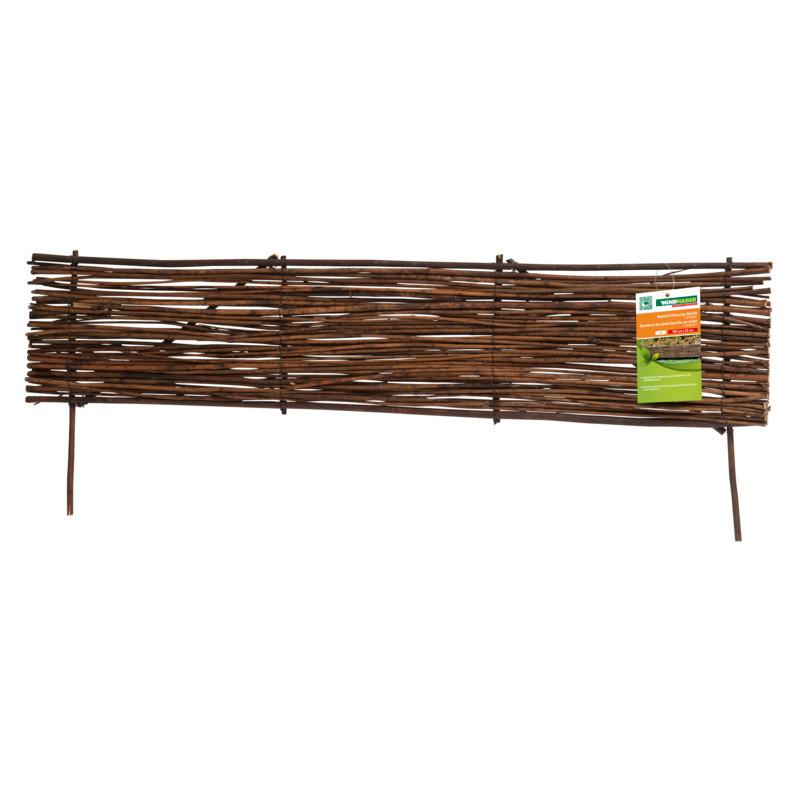 Beeteinfassung Weide Gerade 100x20-35 Cm Holz Naturf. - Naturfarben, Basics, Holz (100/20/35cm)