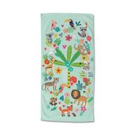 Strandtuch Happy Multicolor 75x150 Cm - Multicolor, Trend, Textil (75/150cm)