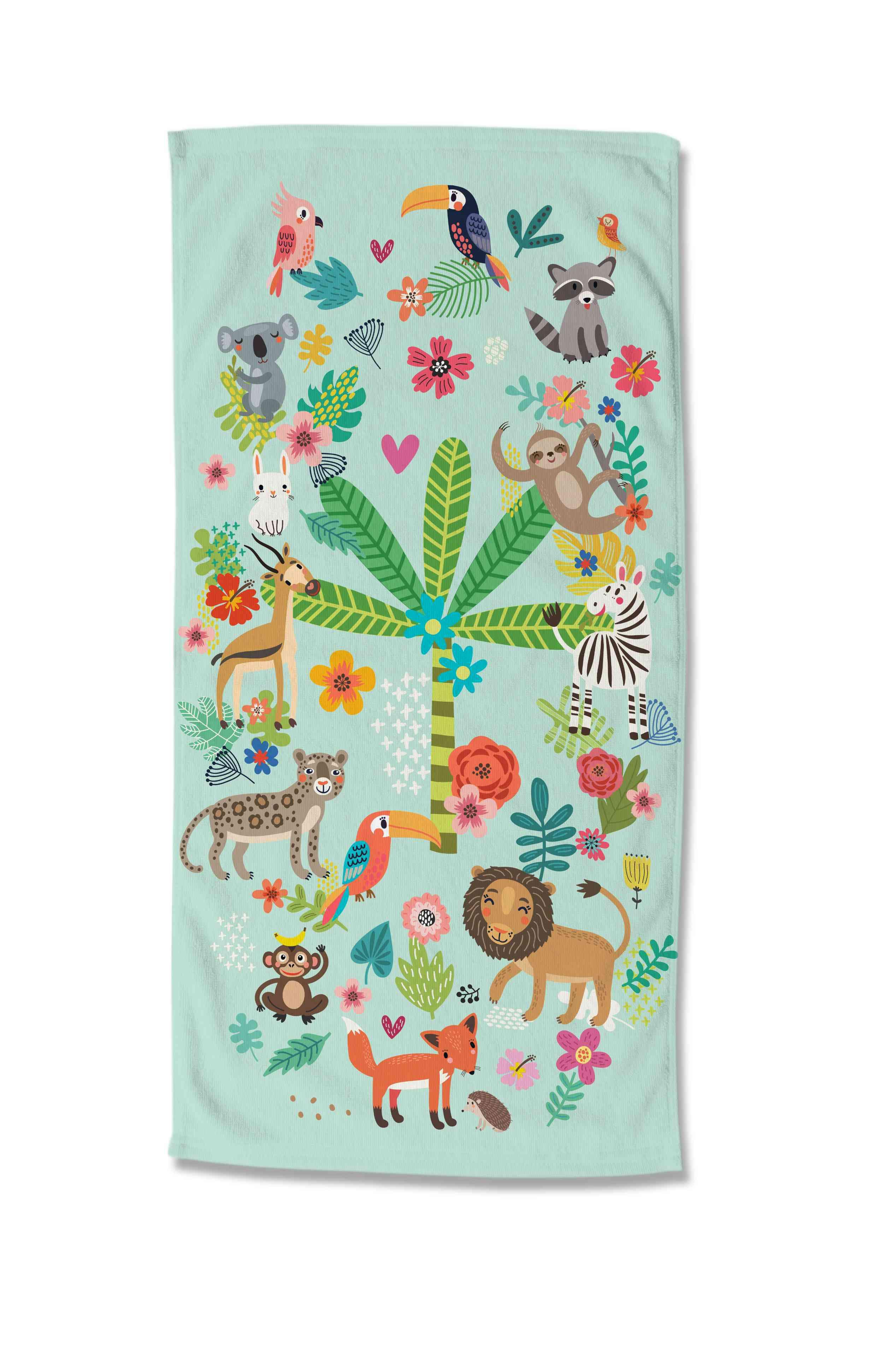 Strandtuch Happy Multicolor 75x150 Cm
