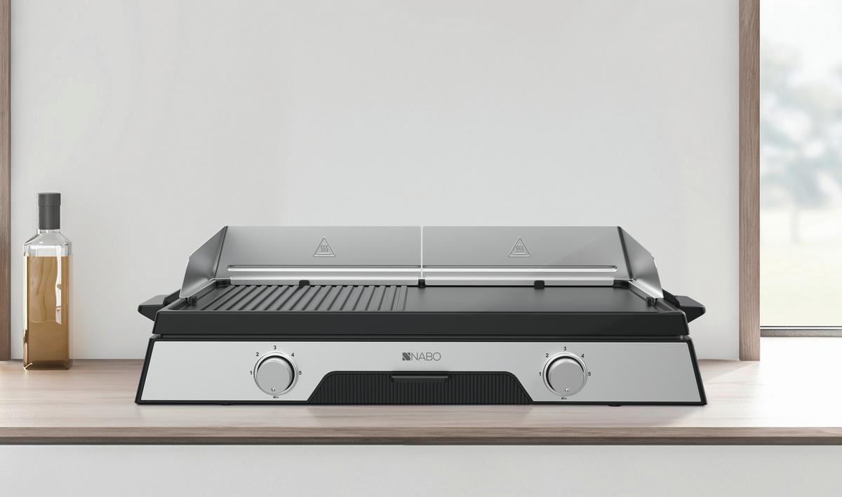 Tischgrill Nabo Bsg 5000 - Edelstahlfarben, Basics, Metall (61,1/16,8/34,3cm) - Nabo