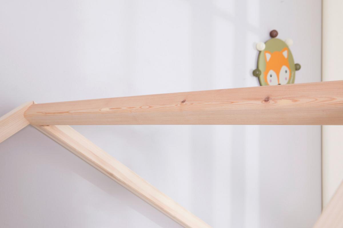 Hausbett Lou Bettschublade Naturfarben B: 120 cm - Naturfarben, MODERN, Holz (120/200cm) - MID.YOU