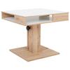 Couchtisch höhenverstellbar Belcanto Weiß/Wildeiche Dekor - Wildeiche/Weiß, Basics, Holzwerkstoff (65/52-77/65cm) - P & B