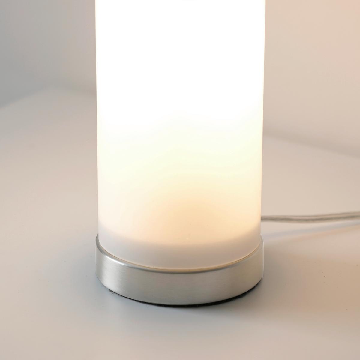 Tischleuchte, E14 14006-27 - Weiß, Basics, Glas/Kunststoff (8,5/8,5/34cm)
