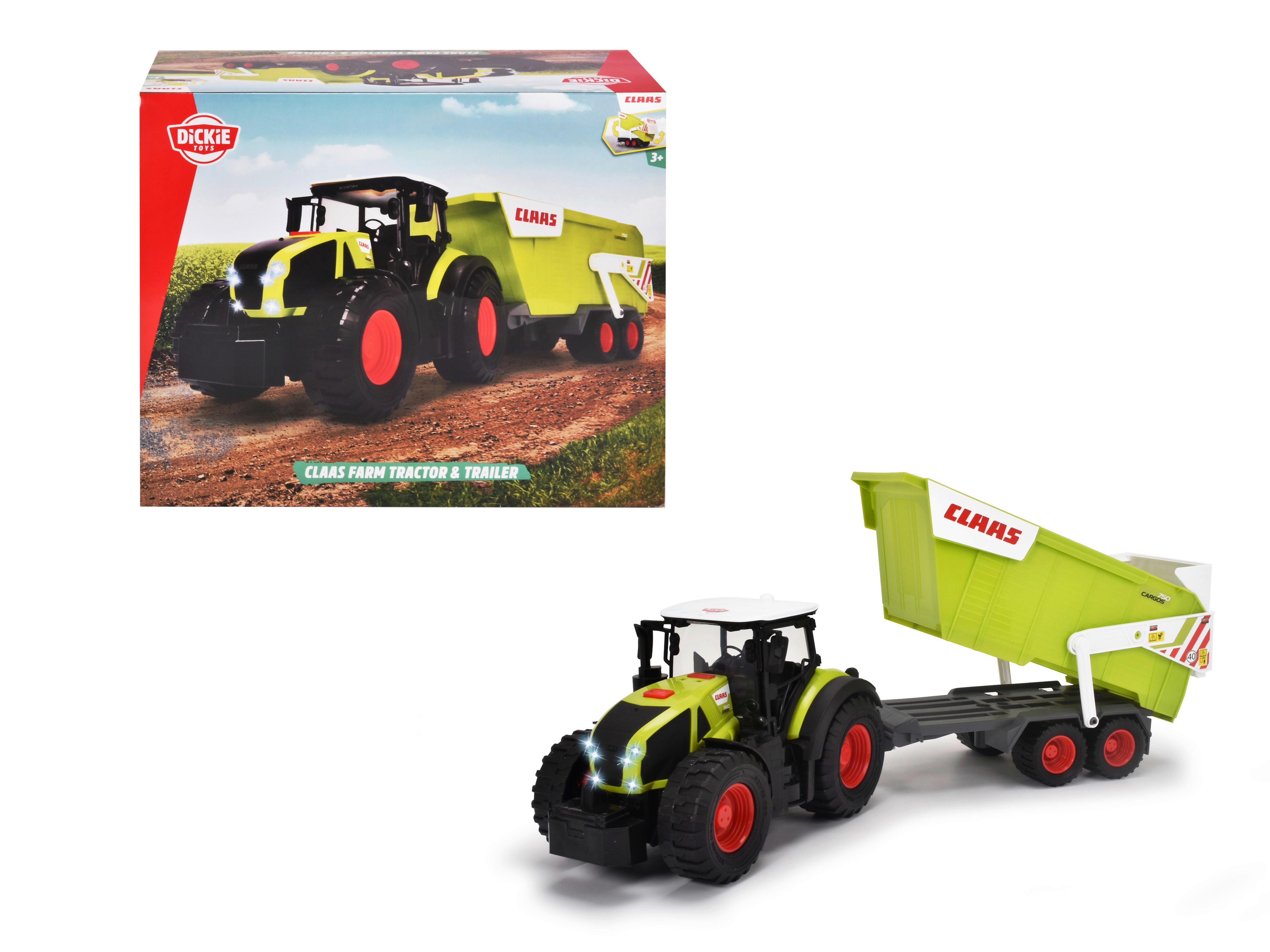 Traktor mit Bagger und Anhänger für Kinder ab 3 Jahren