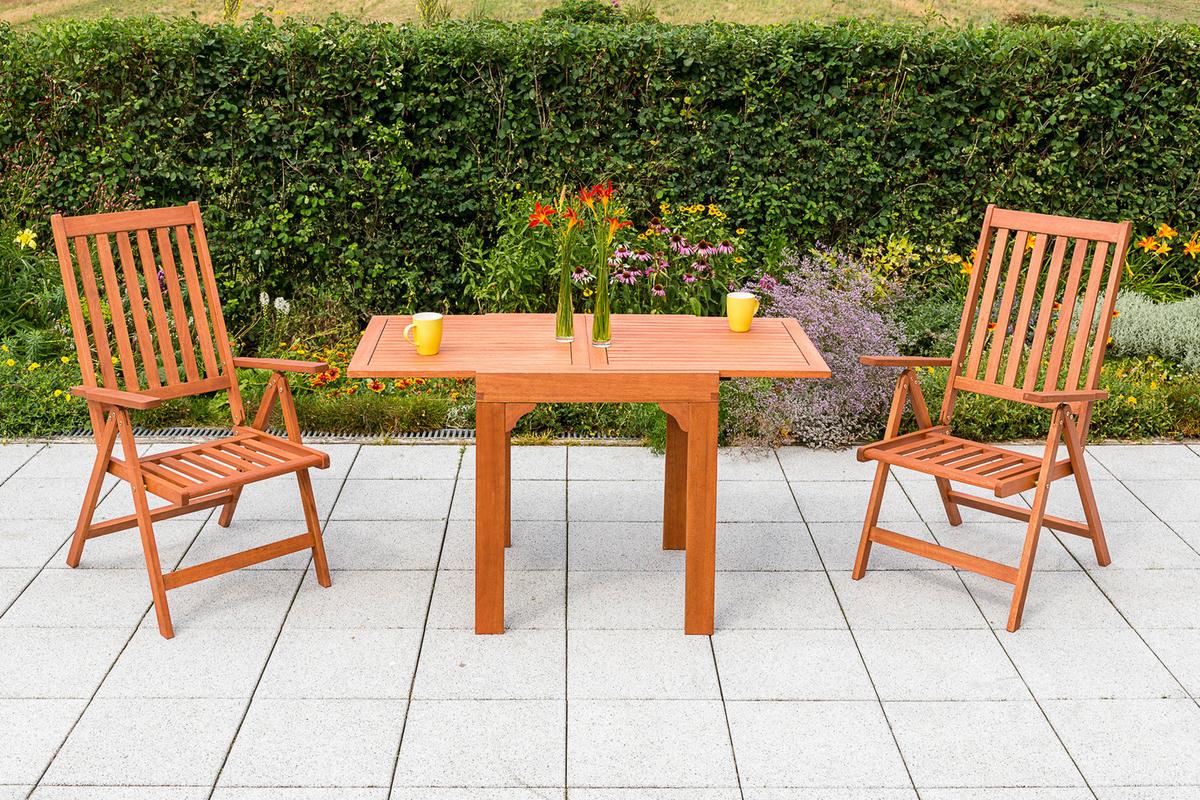 Balkonset Vitoria - Naturfarben, MODERN, Holz - Gardenson