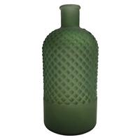 Váza ETNICO - tmavě zelená, Moderní, sklo (13,5/28cm) - Mömax