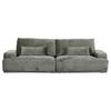 Bigsofa Mezino B: 282 cm Grün Chenille - Schwarz/Grün, KONVENTIONELL, Textil (282/73/115cm) - MID.YOU