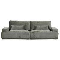 Bigsofa Mezino B: 282 cm Grün Chenille - Schwarz/Grün, KONVENTIONELL, Textil (282/73/115cm) - MID.YOU