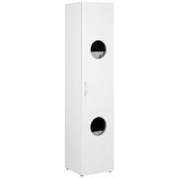 SKŘÍŇ MRK - bílá/barvy hliníku, Konvenční, kompozitní dřevo/plast (40/185cm) - Mömax
