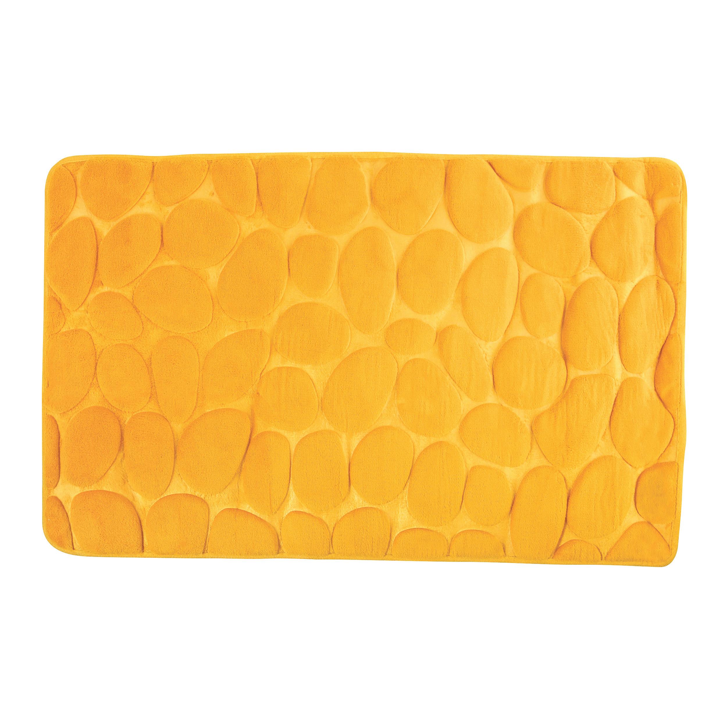 BADEMATTE GALETS GELB - Gelb, Basics, Textil (50/80cm) - MSV