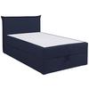 Boxspringbett Jolly 2 120x200 Dunkelblau - Schwarz/Dunkelblau, MODERN, Holzwerkstoff/Textil (120/200cm)