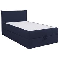 Boxspringbett Jolly 2 120x200 Dunkelblau - Schwarz/Dunkelblau, MODERN, Holzwerkstoff/Textil (120/200cm)